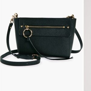 Rebecca Minkoff Black Crossbody Bag with Gold Accents